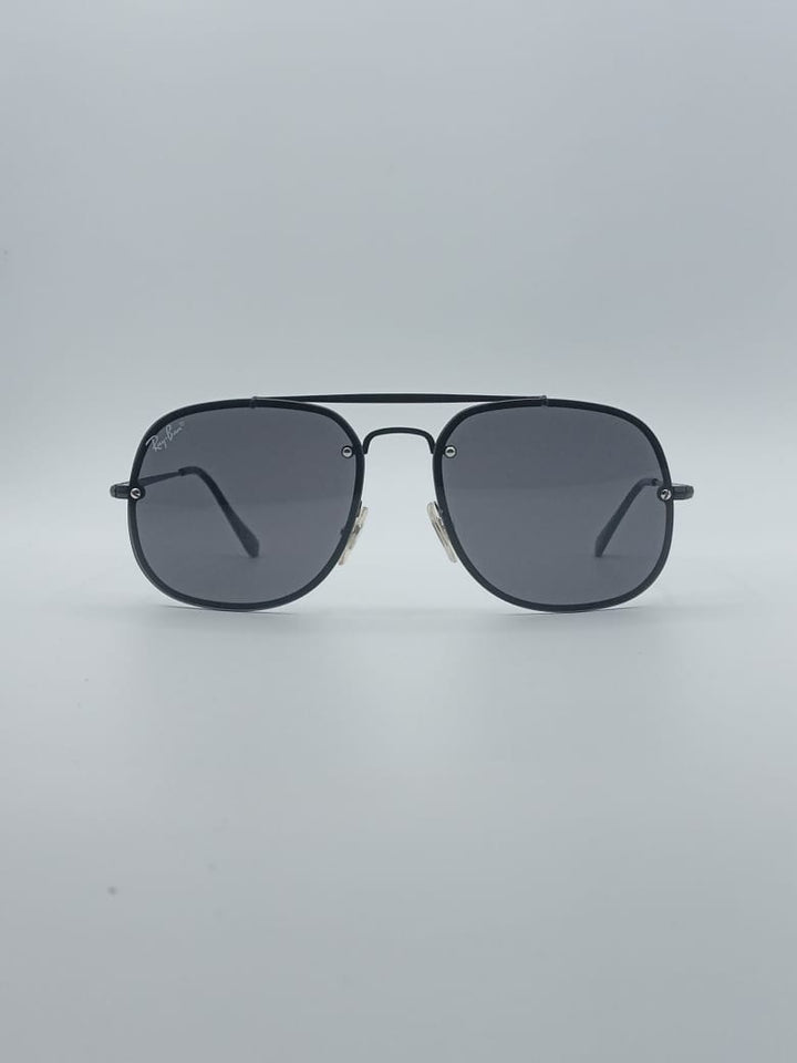 Soft Square Aviator Black Frame Men's Sunglasses-011