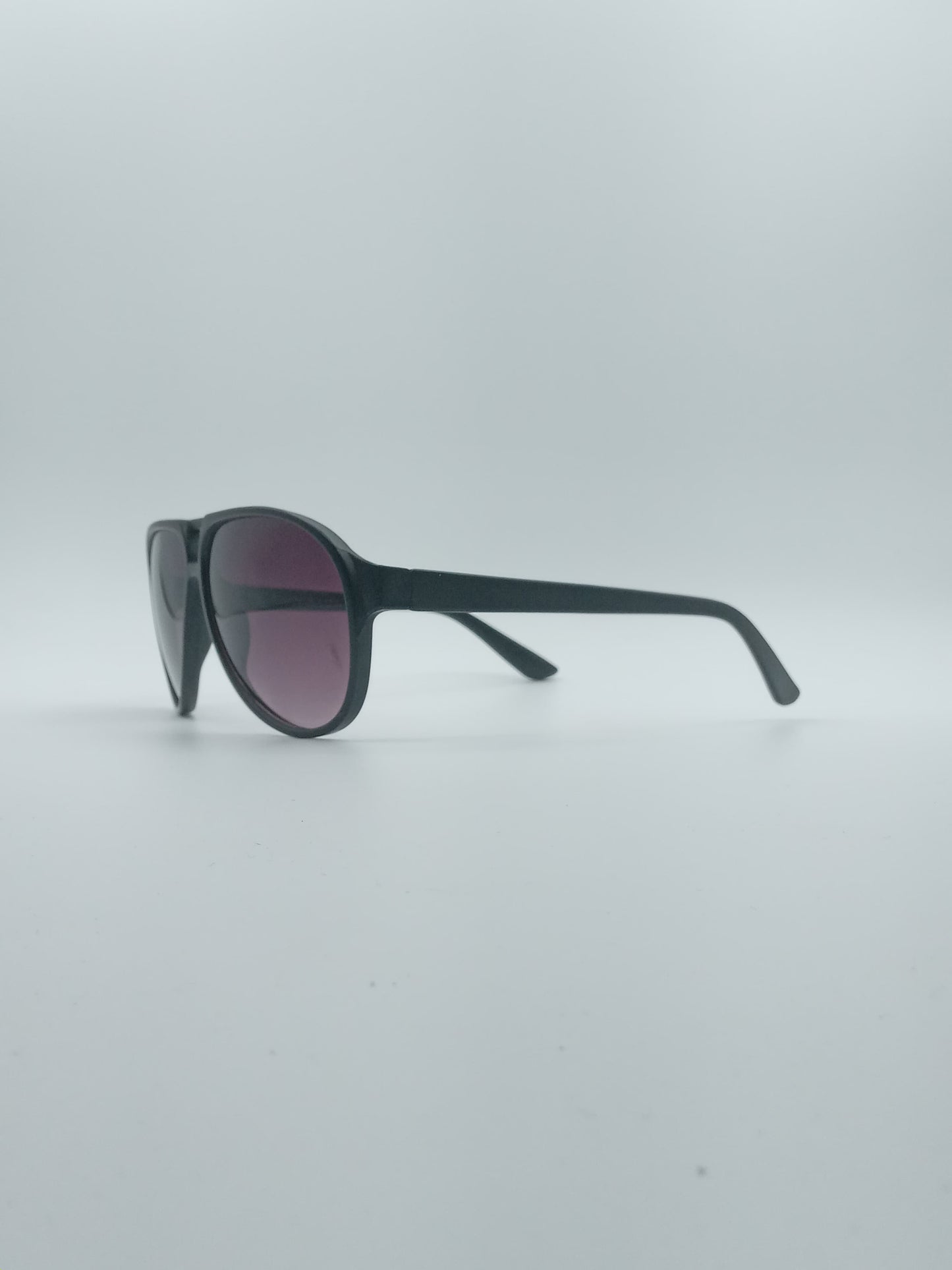 Aviator Black Frame Kids Sunglasses-053