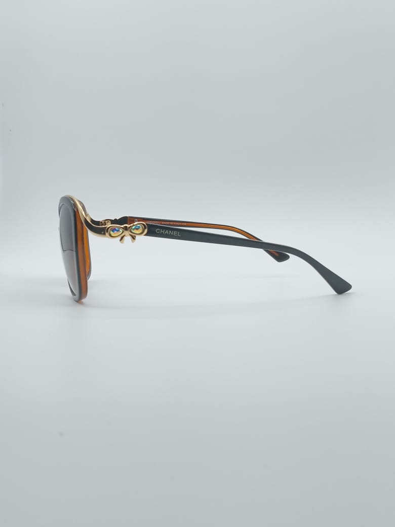 Cat Eye Black Frame Women's Sunglasses-022