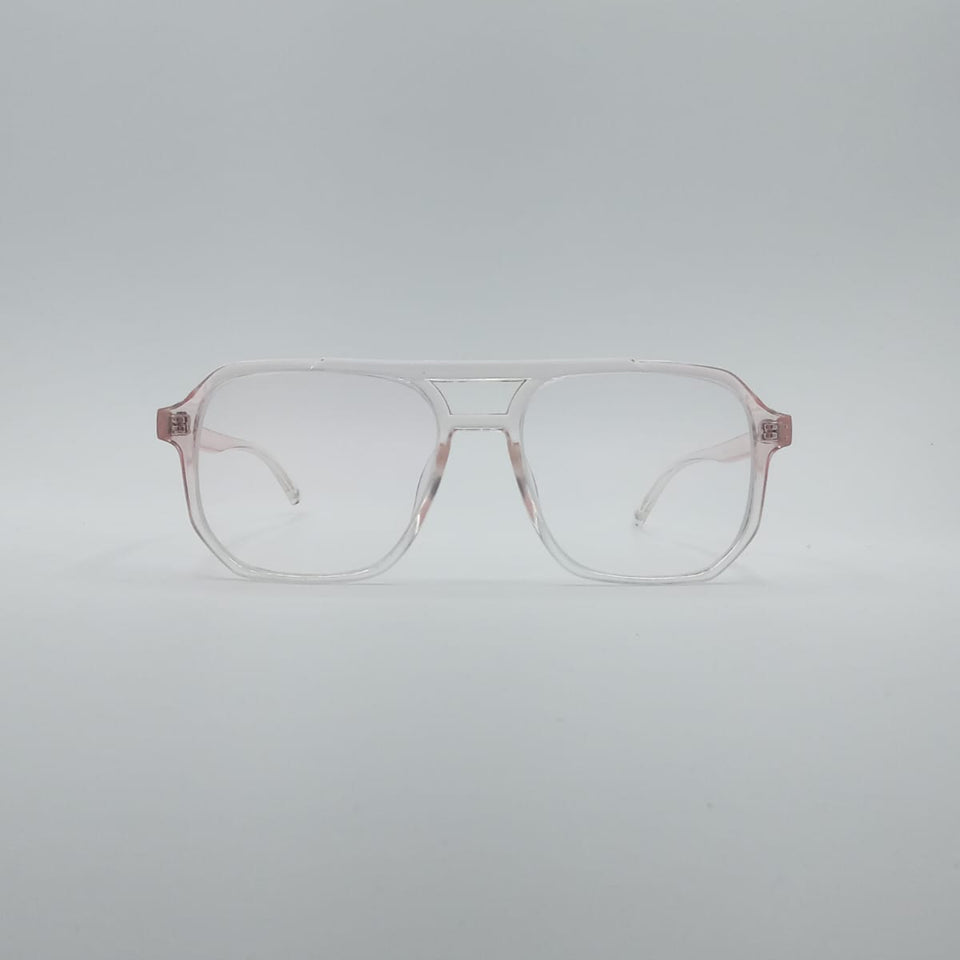 Geometrical Translucent Unisex Frame Optics-018
