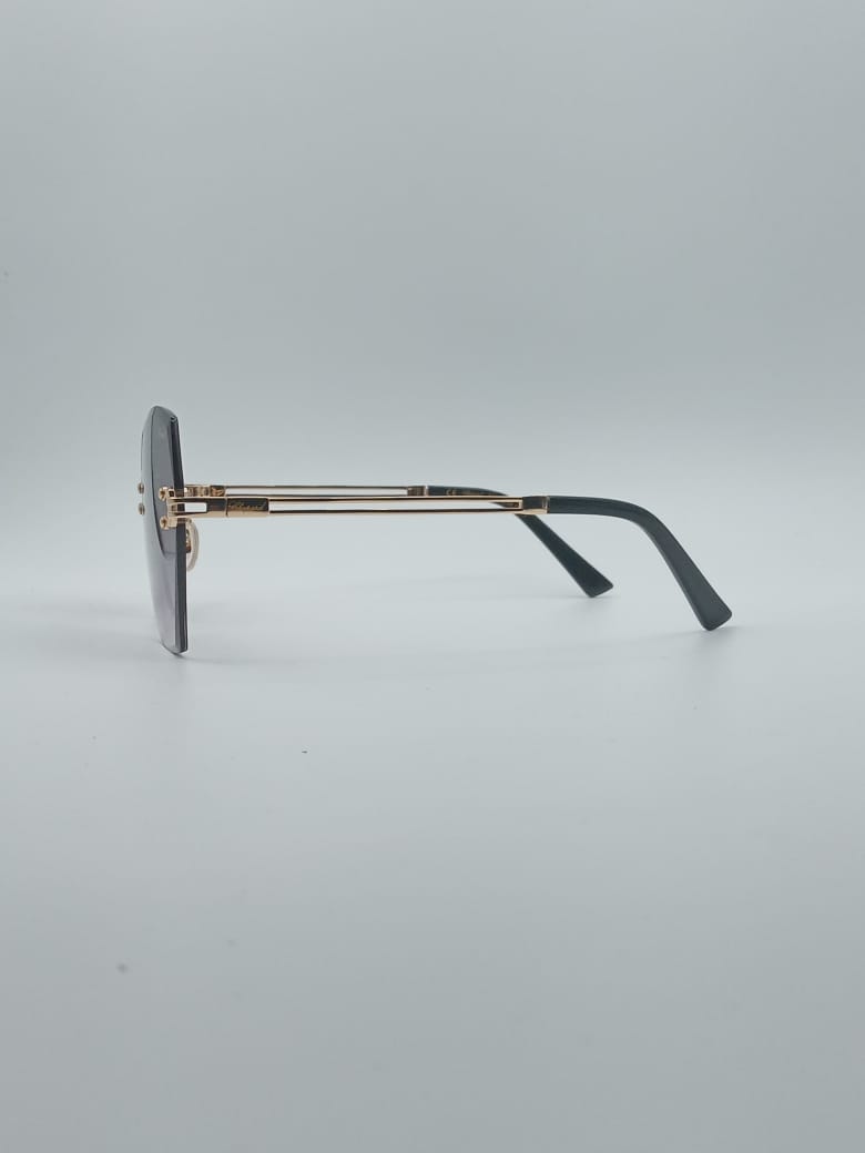 Rimless Frame Women's Sunglasses-033