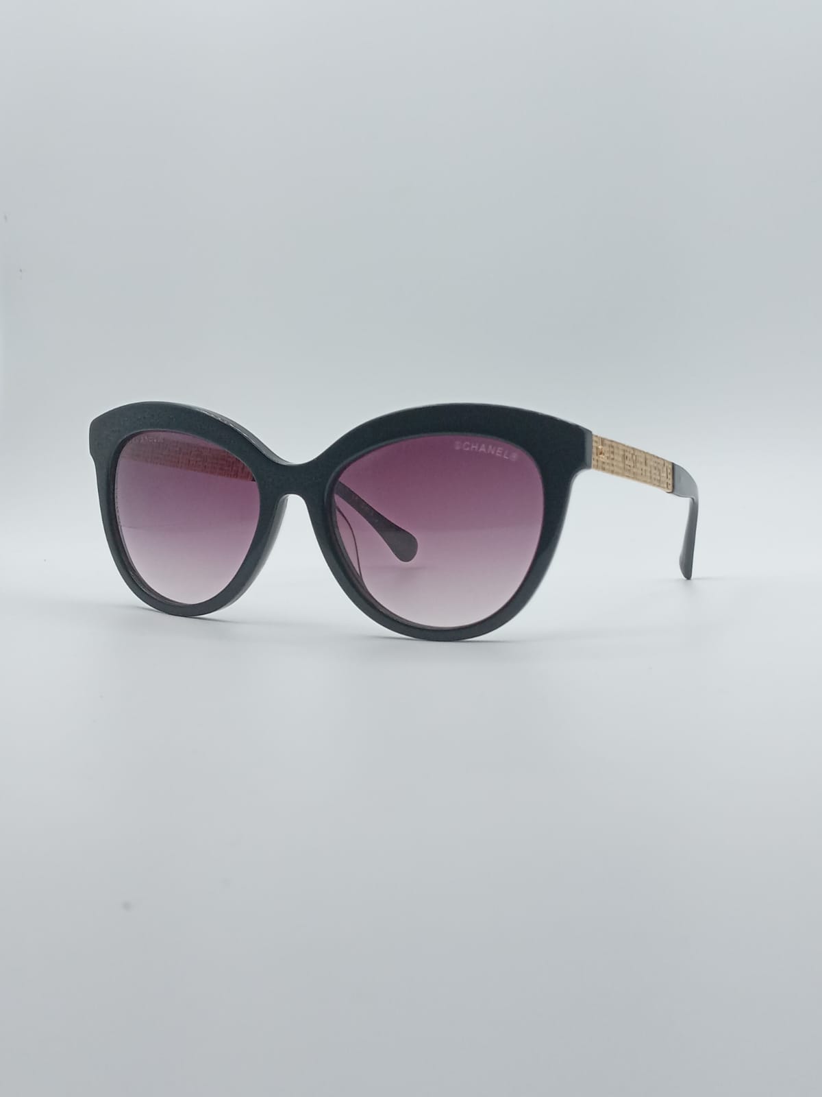Cat Eye Black Frame Women's Sunglasses-025