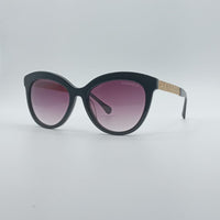 Cat Eye Black Frame Women's Sunglasses-025