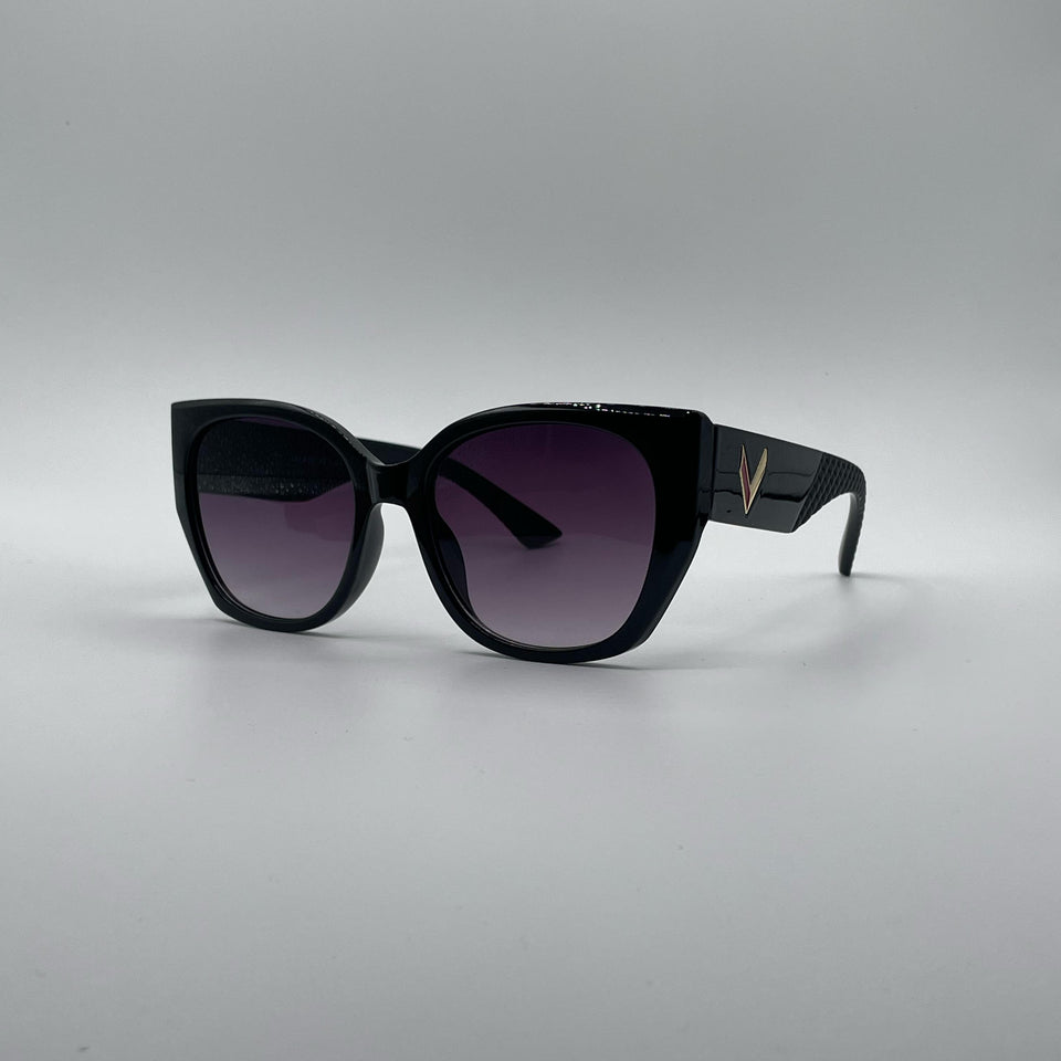 Cat Eye Black Frame Women's Sunglasses-172
