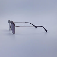 Circular Thin Black Frame Women's Sunglasses-210