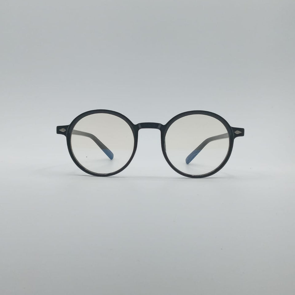 Circular Black Frame Unisex Optics-036