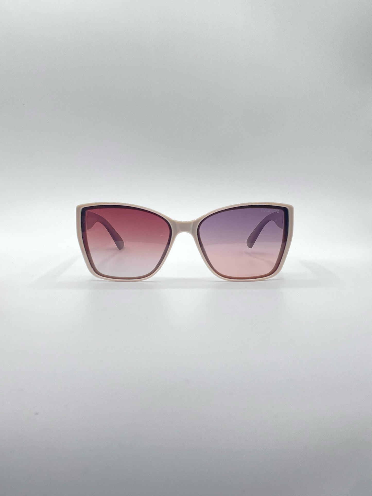 Cat Eye White Frame Women's Sunglasses-176