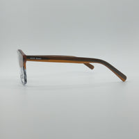 Retro Aviator Orange and White Frame Men's Optics-250
