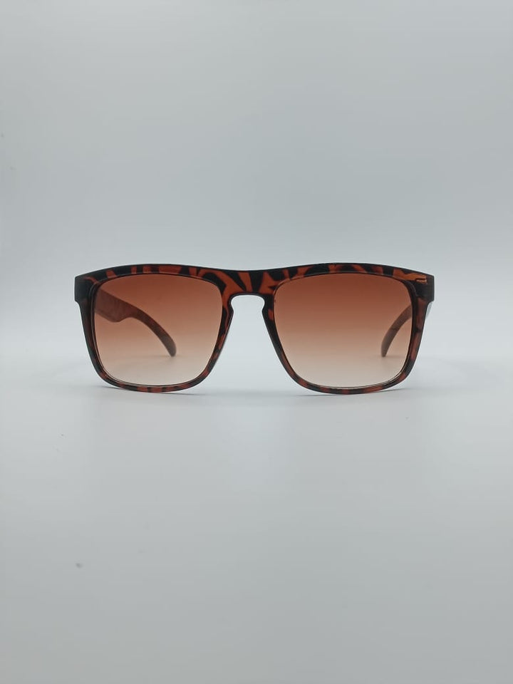Acetate Tortoise Frame Unisex Sunglasses-018