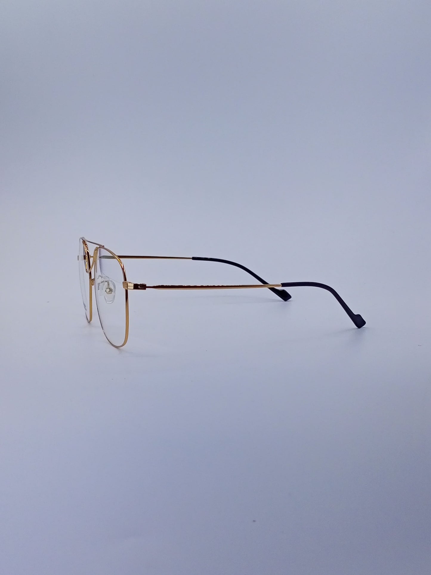 Double bridge titanium golden Optics-439