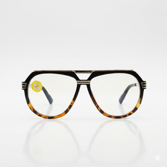 Black plastic with golden sticks optics-478