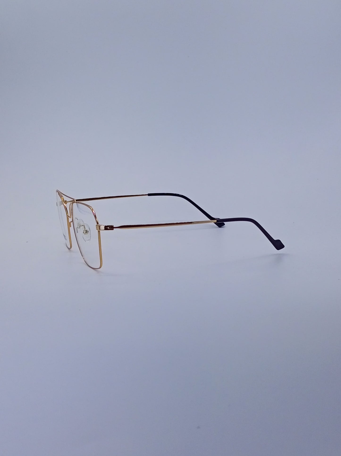 Square Double bridge titanium optics-442