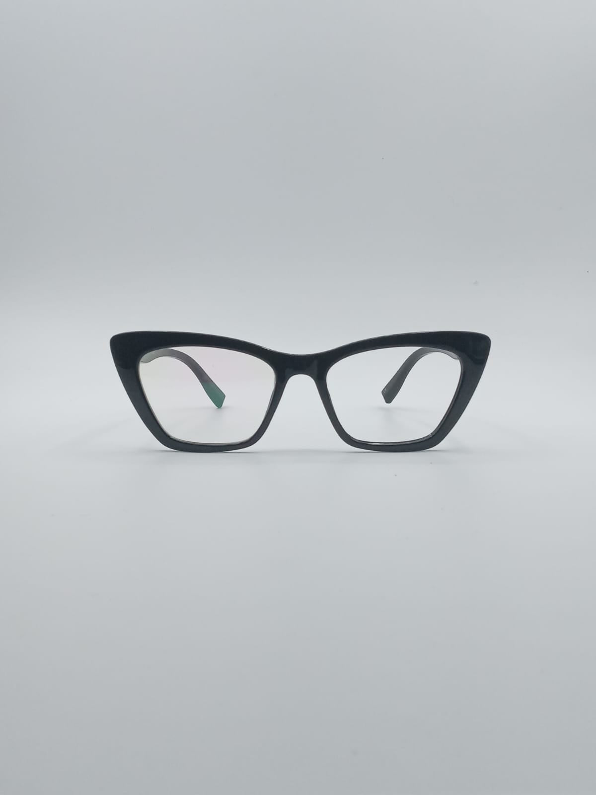 Cat Eye Black Frame Optics-006