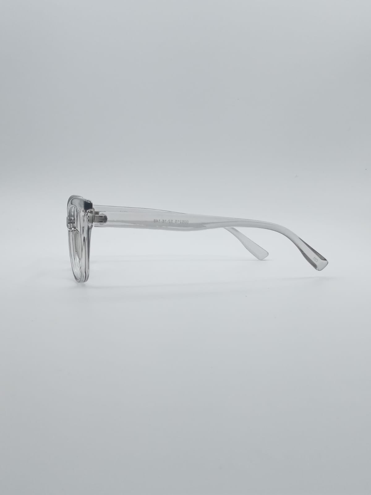 Cat Eye Translucent Frame Optics-007