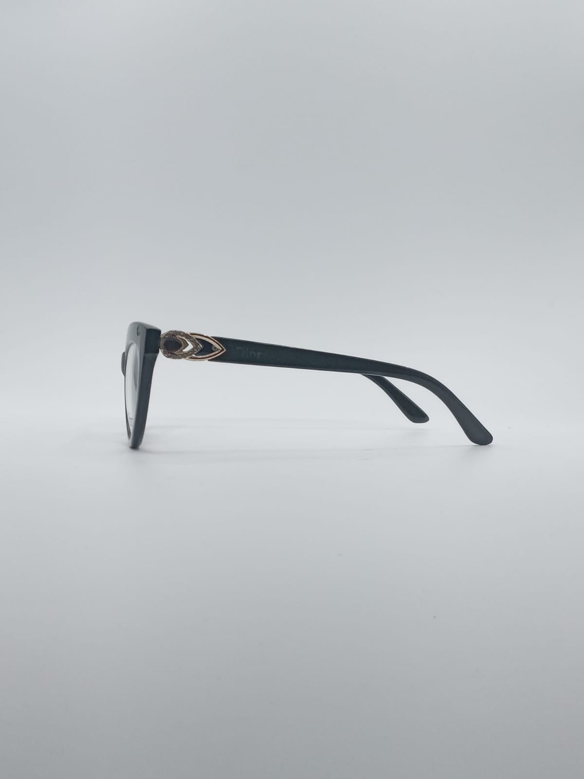 Cat Eye Black Frame Optics-010