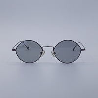 Gradient Lens Round Frame Glasses-233