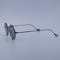 Gradient Lens Round Frame Glasses-233