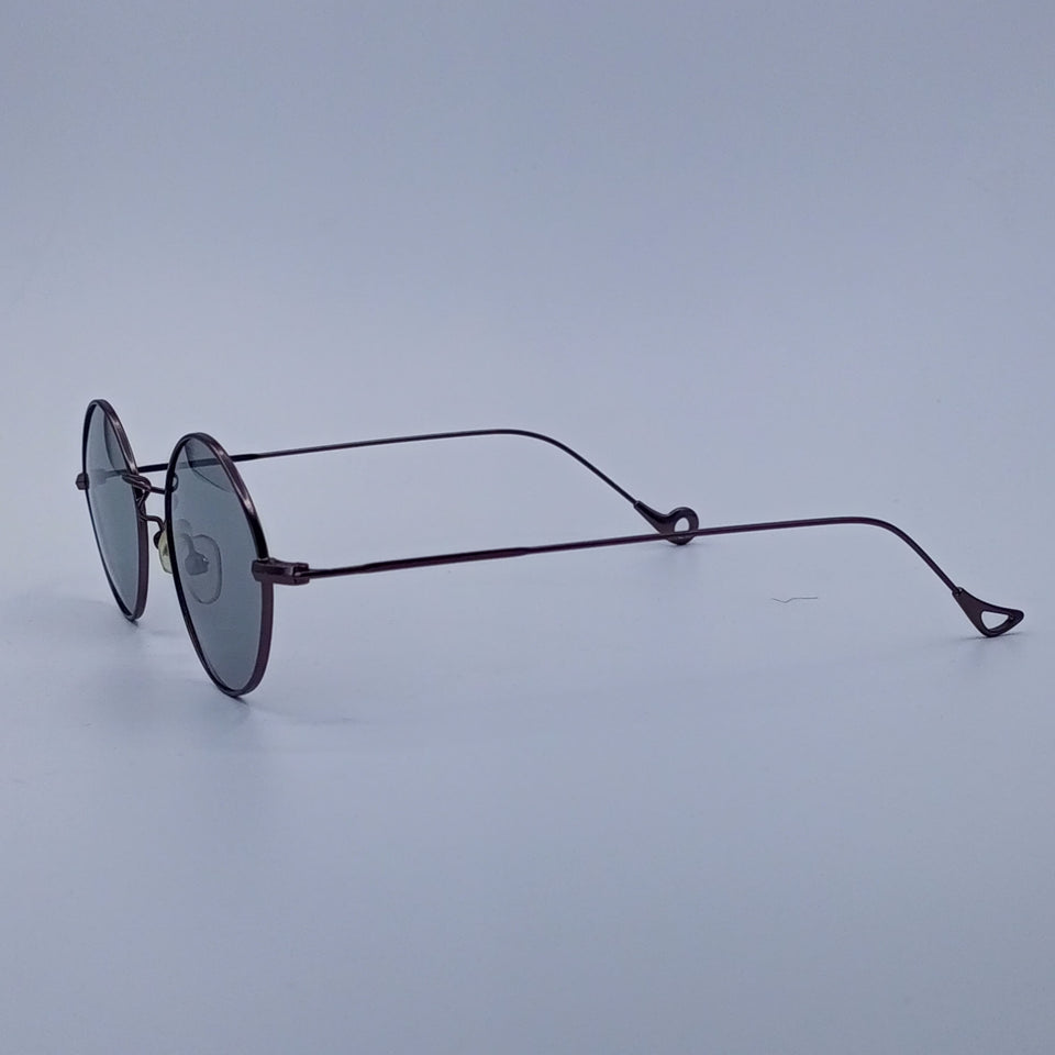 Gradient Lens Round Frame Glasses-233