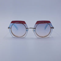 Gradient Lens Square Glasses-230