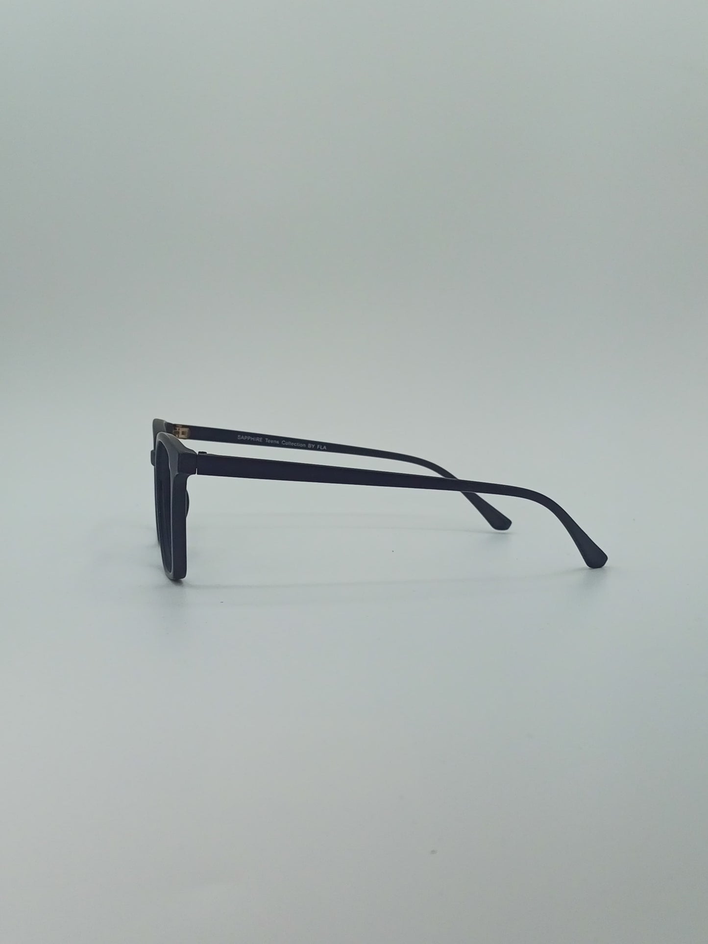 Black Frame Square Optics Transparent Lenses-427
