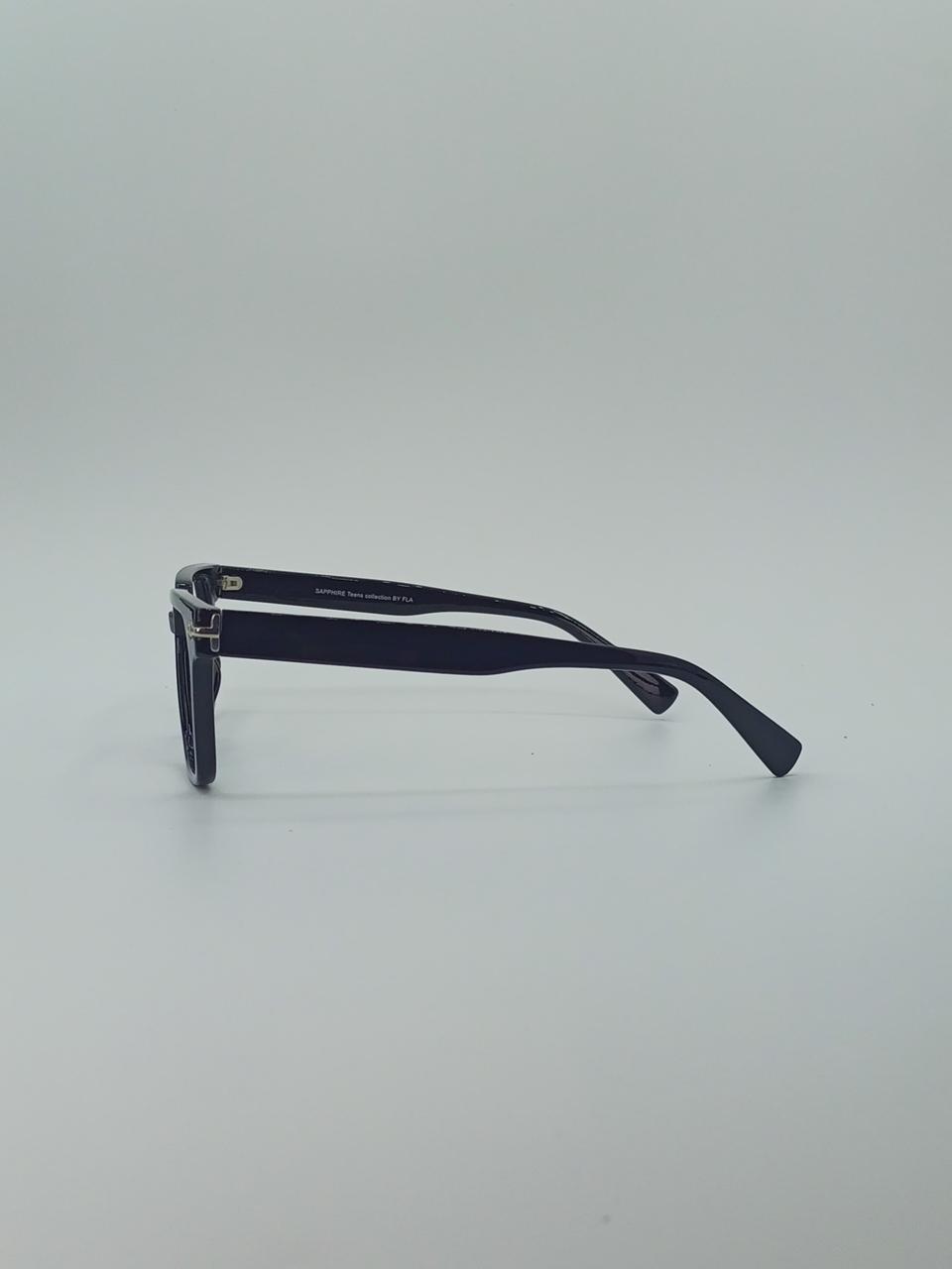 Matte Black Square Frame Optics-433