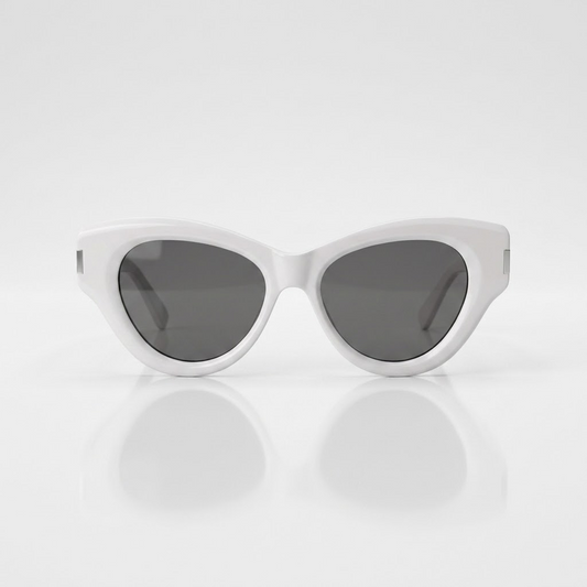 Cat eye white sunglass-288