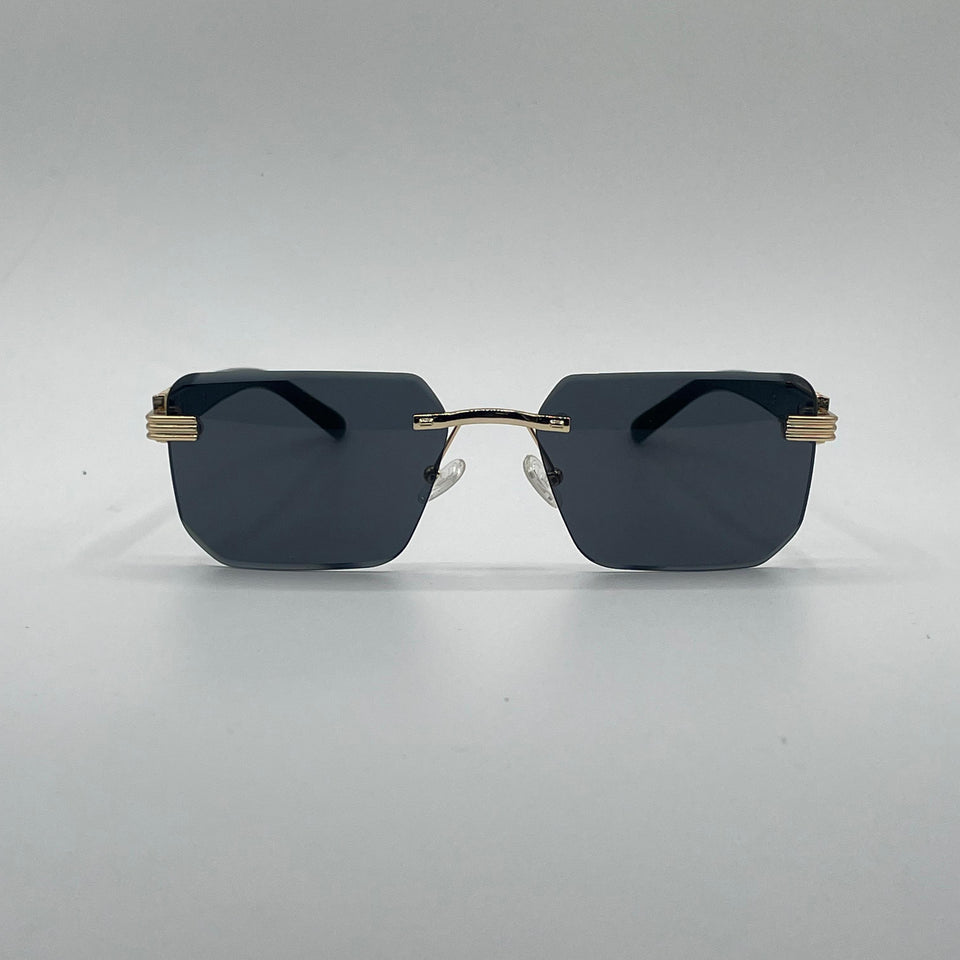 Rimless Black Frame Sunglasses-198