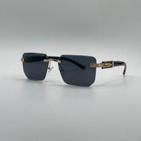 Rimless Black Frame Sunglasses-198