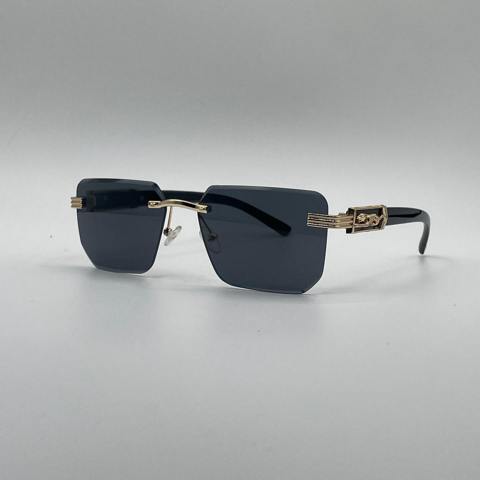 Rimless Black Frame Sunglasses-198