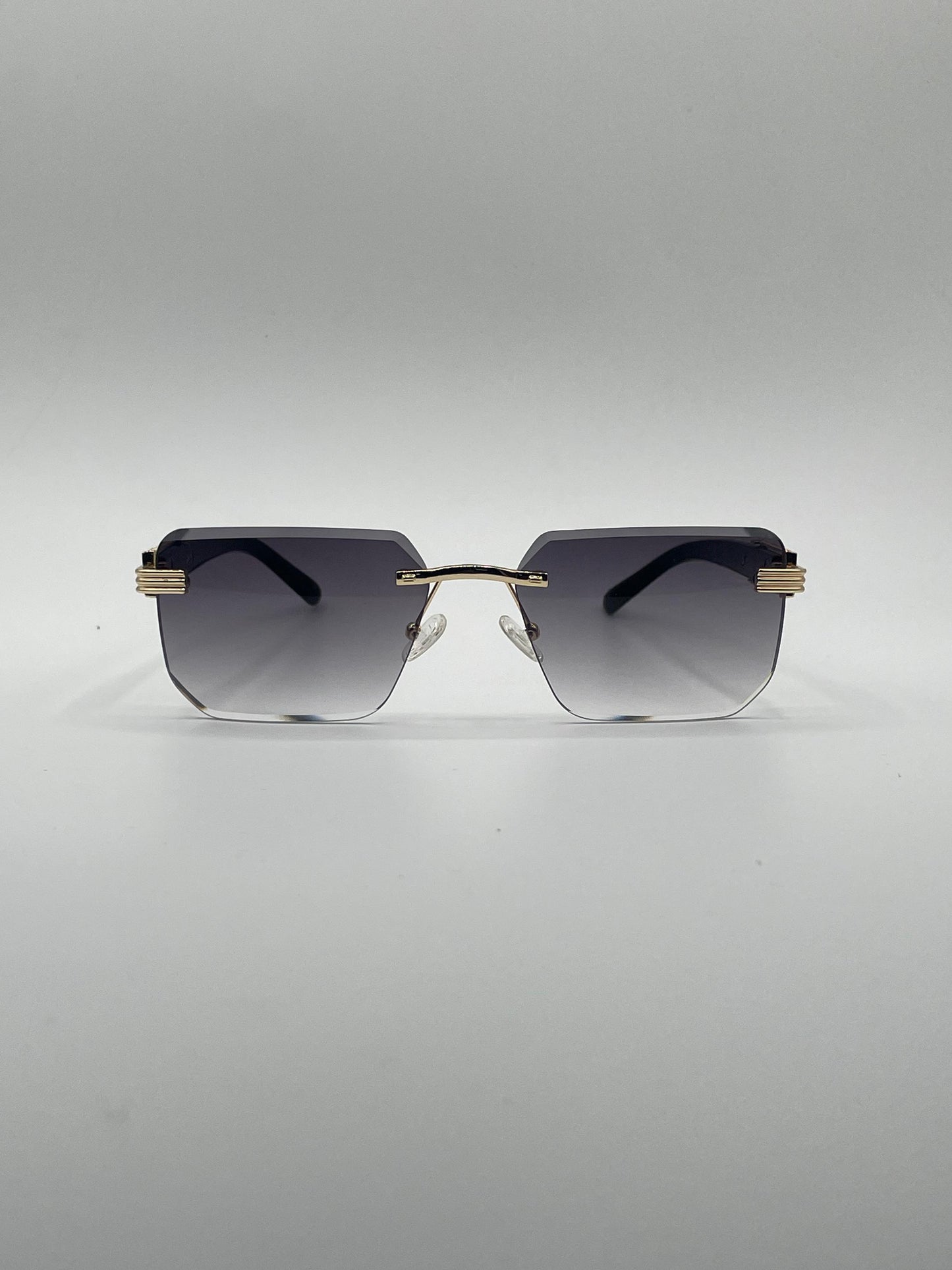 Rimless Light Black Frame Sunglasses-197