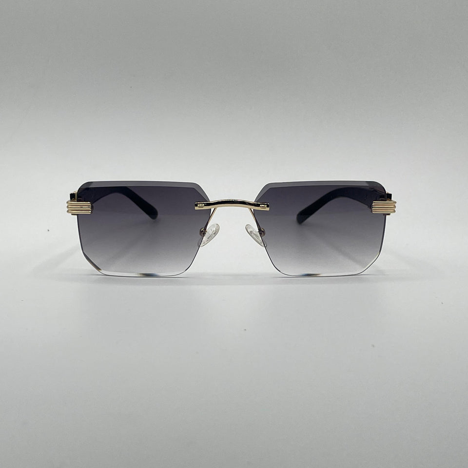 Rimless Light Black Frame Sunglasses-197