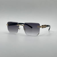 Rimless Light Black Frame Sunglasses-197