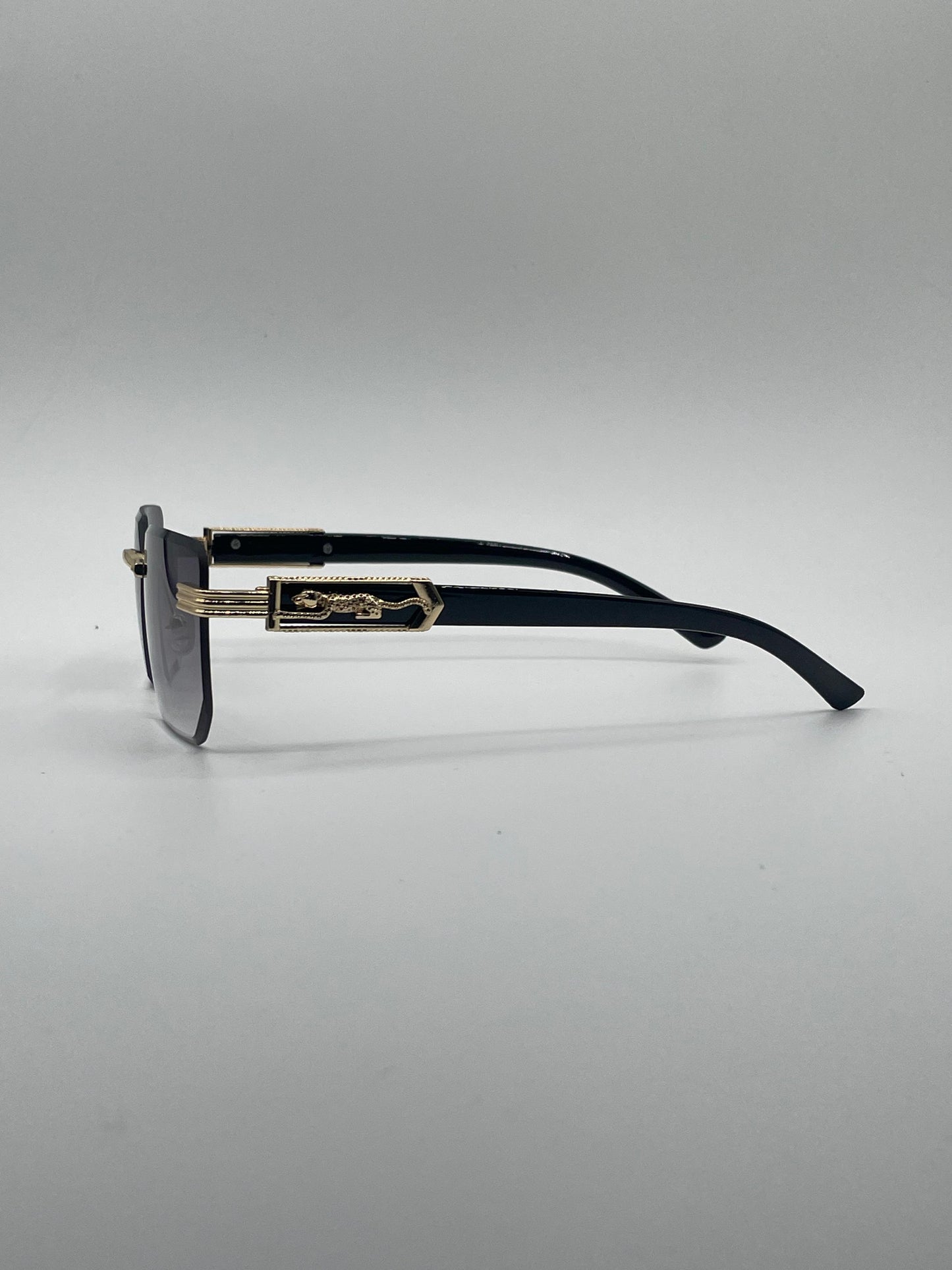 Rimless Light Black Frame Sunglasses-197