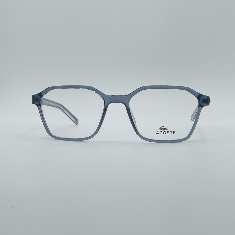 Soft Square Translucent Blue Frame Men's Optics-239