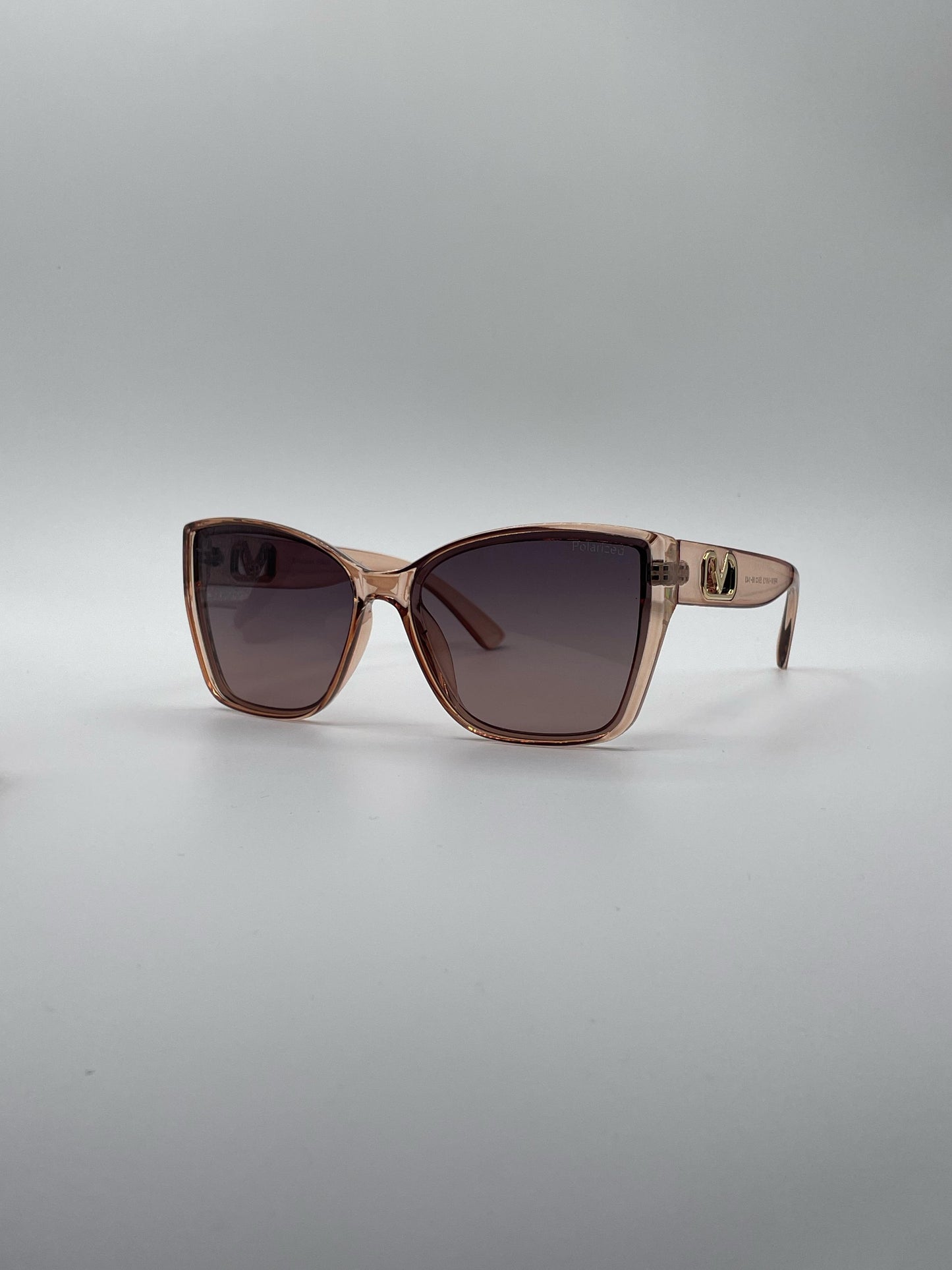 Cat Eye Beige Frame Women's Sunglasses-177