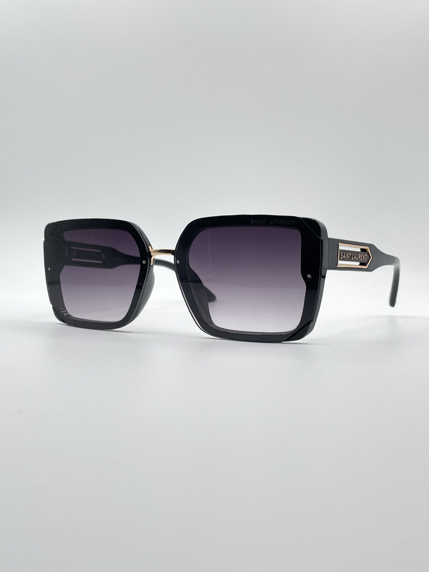Acetate Black Frame Women's Sunglasses-091