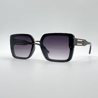 Acetate Black Frame Women's Sunglasses-091