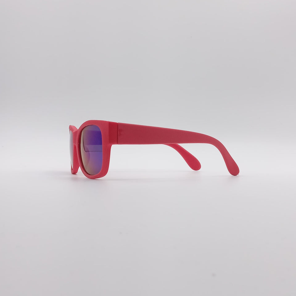 Acetate Red Frame Kids Sunglasses-065