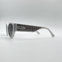 Cat Eye white Frame Women's Sunglasses-097