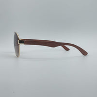 Aviator Thin Golden Frame Men's Sunglasses-004