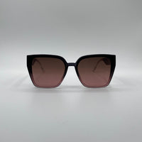 Square Brown Frame Women's Sunglasses-150