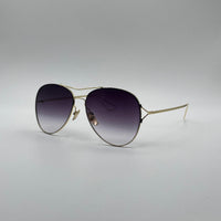 Aviator Thin Golden Frame Sunglasses-159