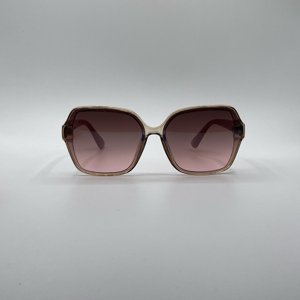 Geometric Silver Frame Women's Sunglasses-195