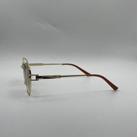 Circular Golden Frame Sunglasses-135