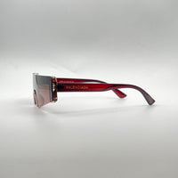 Shield Red Frame Women Sunglasses-119