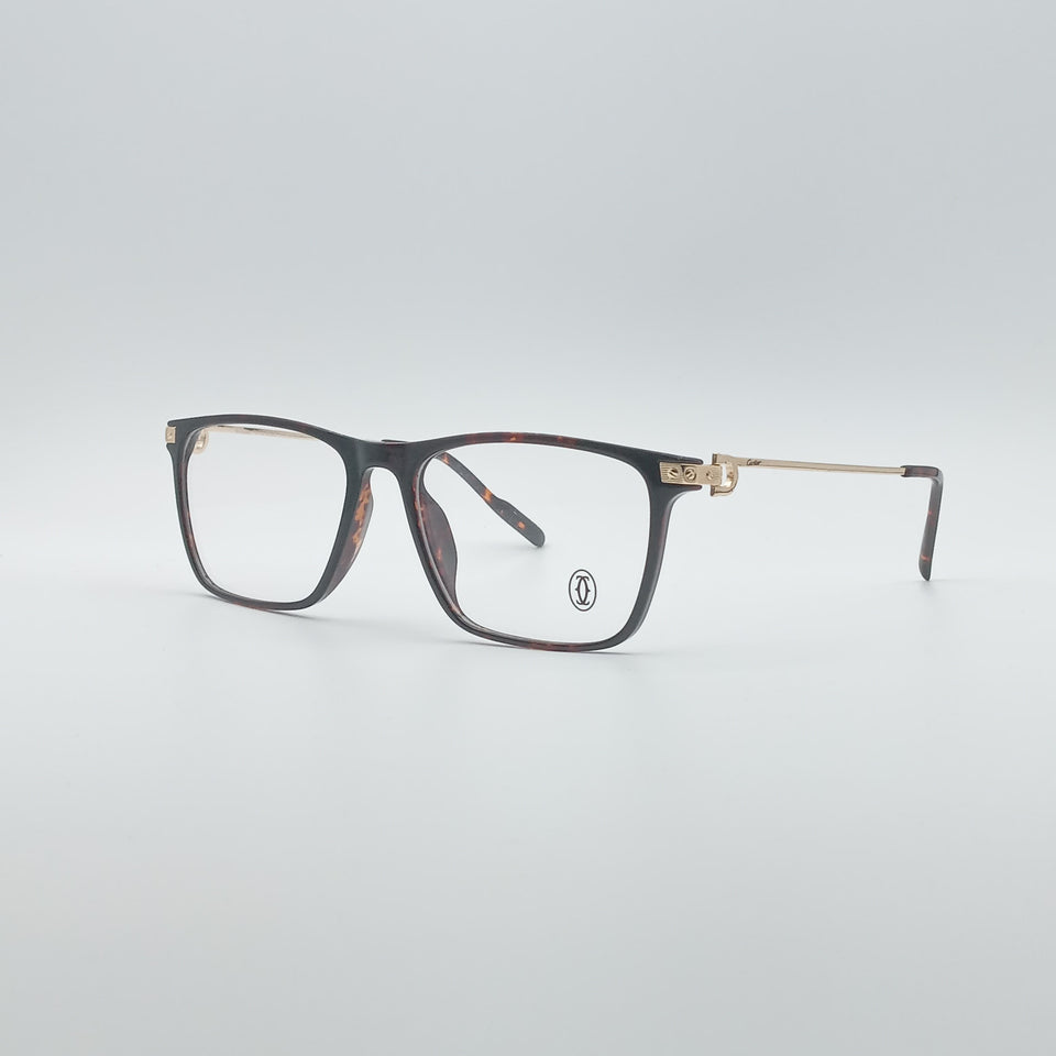 Acetate Black & Orange Frame Men's Optics-259