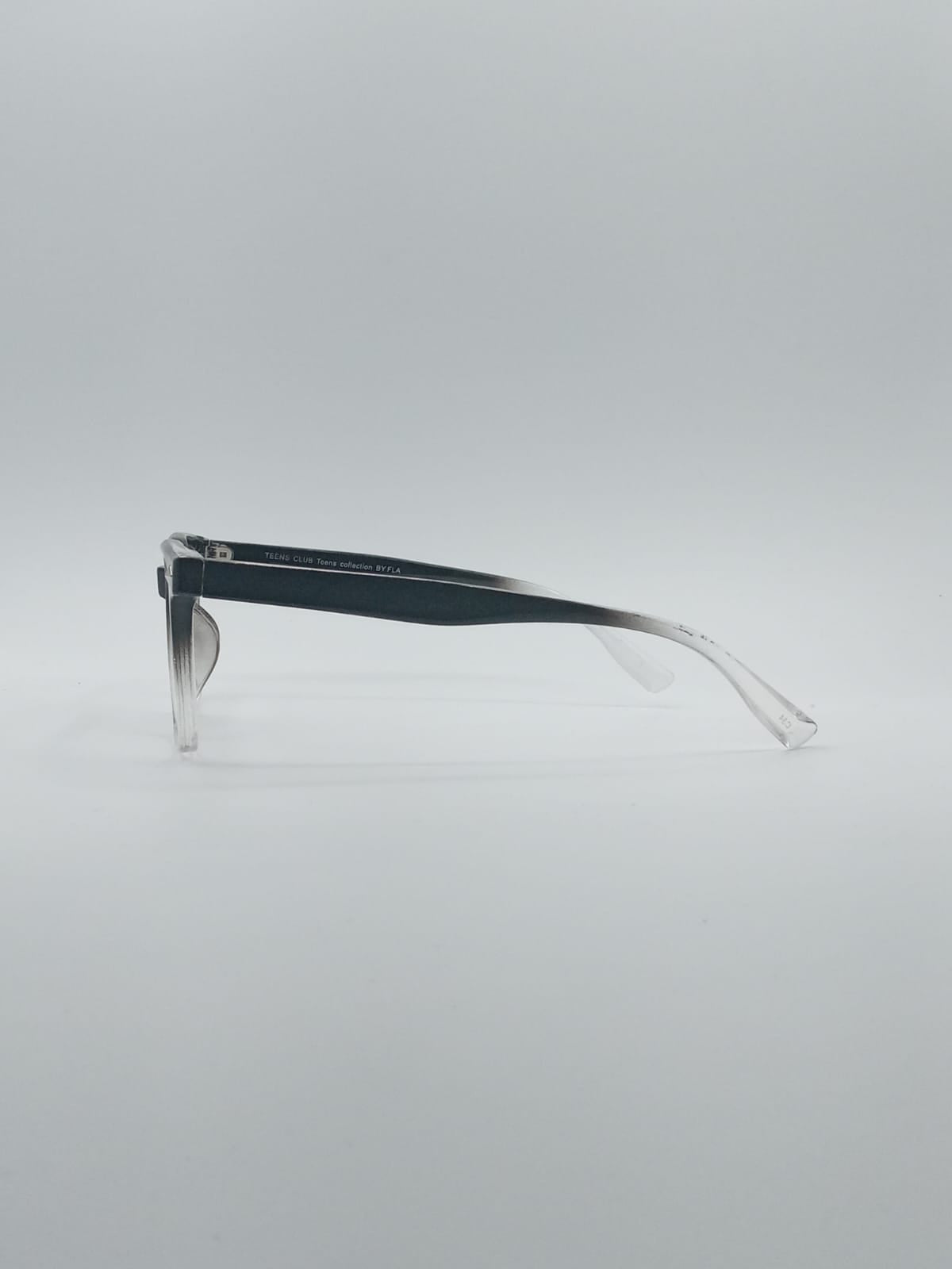 Acetate Black & White Frame Men's Optics-039