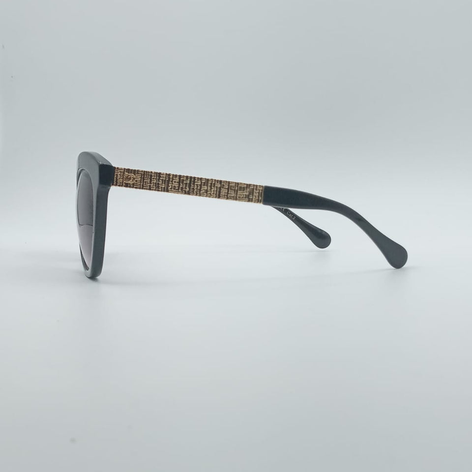 Cat Eye Black Frame Women's Sunglasses-025