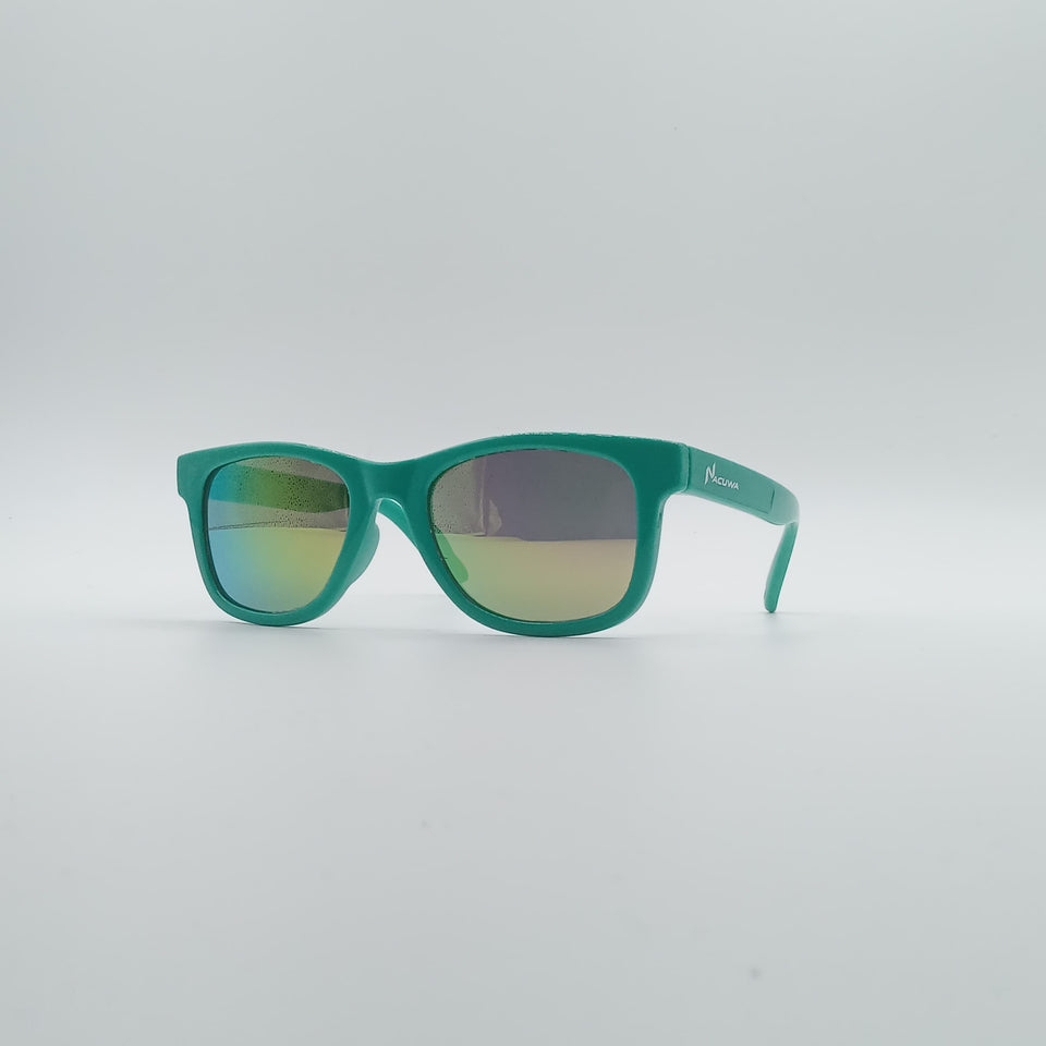 Acetate Dark Green Frame Kids Sunglasses-066