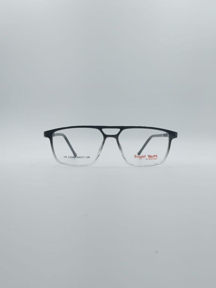 Angular Black and White Frame Kids Optics-133